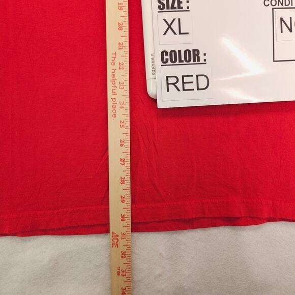 NFL Kansas City Chiefs Graphic Football T-Shirt Mens Size Extra Large XL Red - Picture 8 of 9